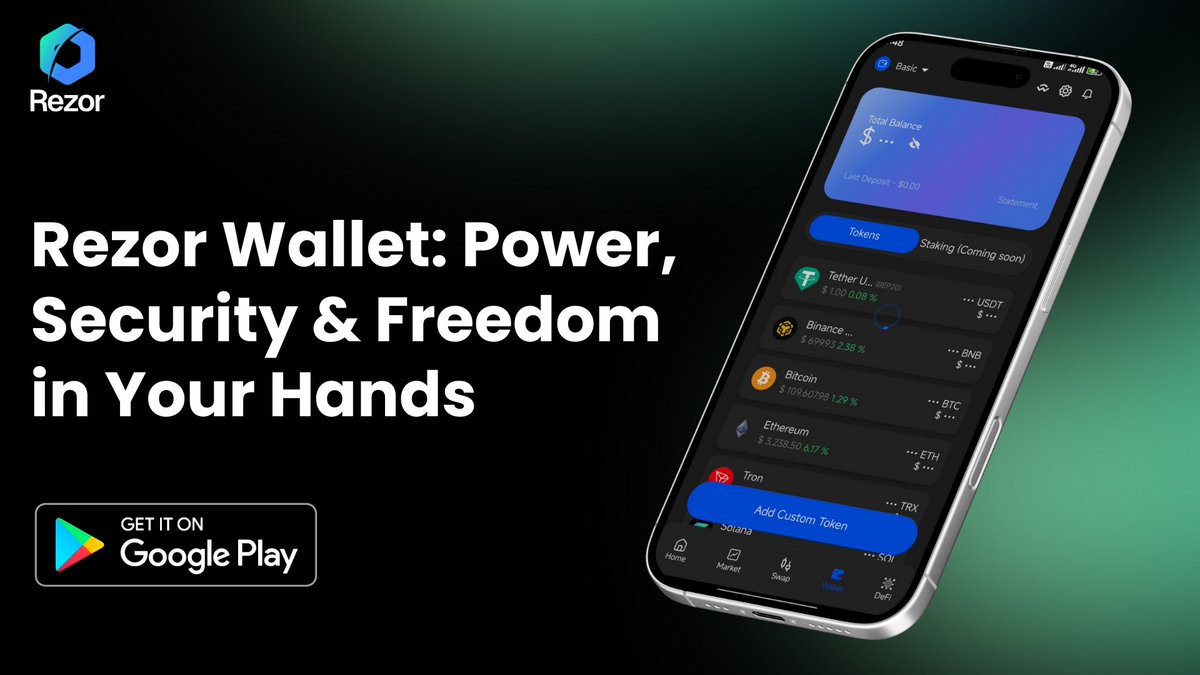 🔥 Why Rezor Wallet Leaves the Competition Behind

Your crypto deserves more than just storage, it deserves a powerhouse.

With <a href="/Rezor_Official/">Rezor</a> Wallet, you get:

✅ Non-custodial control - your keys, your coins, your rules
🔁 Built-in swaps - trade instantly without leaving the