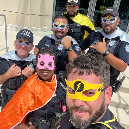 OcoeePD's tweet photo. π¦ΈββοΈ Who needs a Bat-Signal when you've got a camera flash? π₯
Our Dayside B Patrol Unit suited up for #CityHallSelfie Day in true superhero style at Ocoee City Hall!
Keeping the city safe one epic selfie at a time. πΈ
#ELGL #OcoeePD #Ocoee https://t.co/dbiyaPGbG5