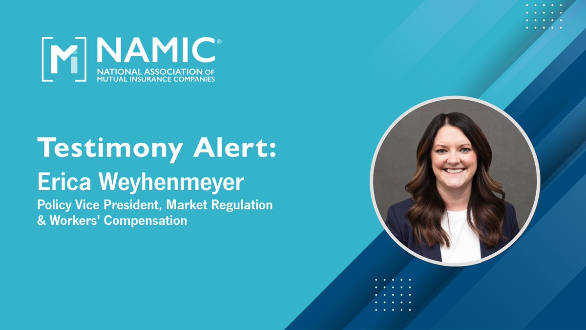 ICYMI, yesterday at @NAIC’s National Meeting, NAMIC’s Policy VP – Market Regulation &amp; Workers’ Compensation, Erica Weyhenmeyer, backed streamlined model review — while safeguarding insurer data.

 🔹 Respect state-specific laws &amp; procedures
 🔹 List participating states &amp;