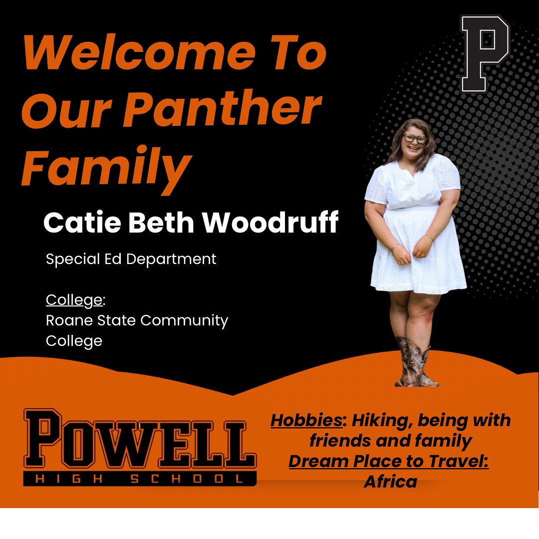 Another Panther coming back home! Welcome back Ms. Catie Beth Woodruff!! #welcometothejungle #knoxvillesbest