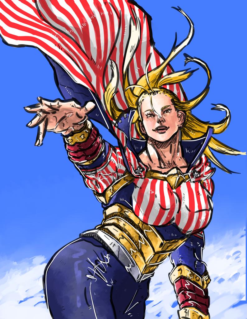 jmarcenciell's tweet photo. Here is the final result of my redraw of Star from MHA !
Original art by Horikoshi Kôhei ❤️🔥
(Check the comments to see the steps)
#MyHeroAcademia #starandstripes #ArtistOnTwitter #ArtistOnX https://t.co/JJ7hSwtHv6