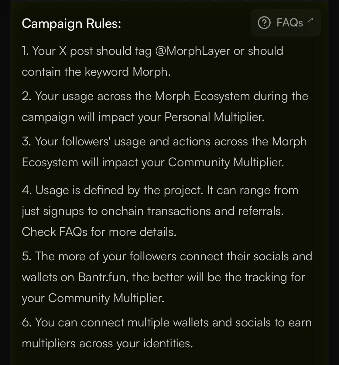 The campaign rules for <a href="/morphnetwork/"></a> 

Need another reason to be bullish on $MORPH?