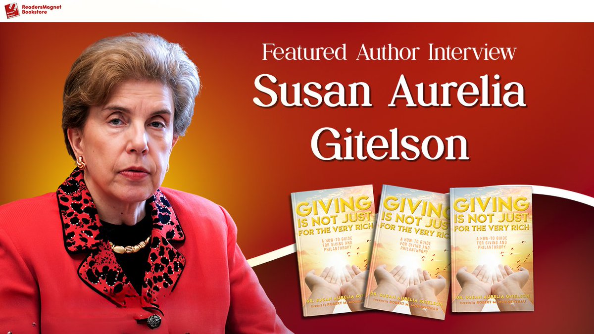 SusanGitelson's tweet photo. In this interview, Dr. Susan Aurelia Gitelson shares the personal inspiration behind her empowering guide, "Giving Is Not Just for the Very Rich." 

Watch now to shift your mindset. https://t.co/8PM8Hd1LJE  

#GivingIsNotJustForTheVeryRich #SusanAureliaGitelson #MicroPhilanthropy https://t.co/vzJJ9DeoeP