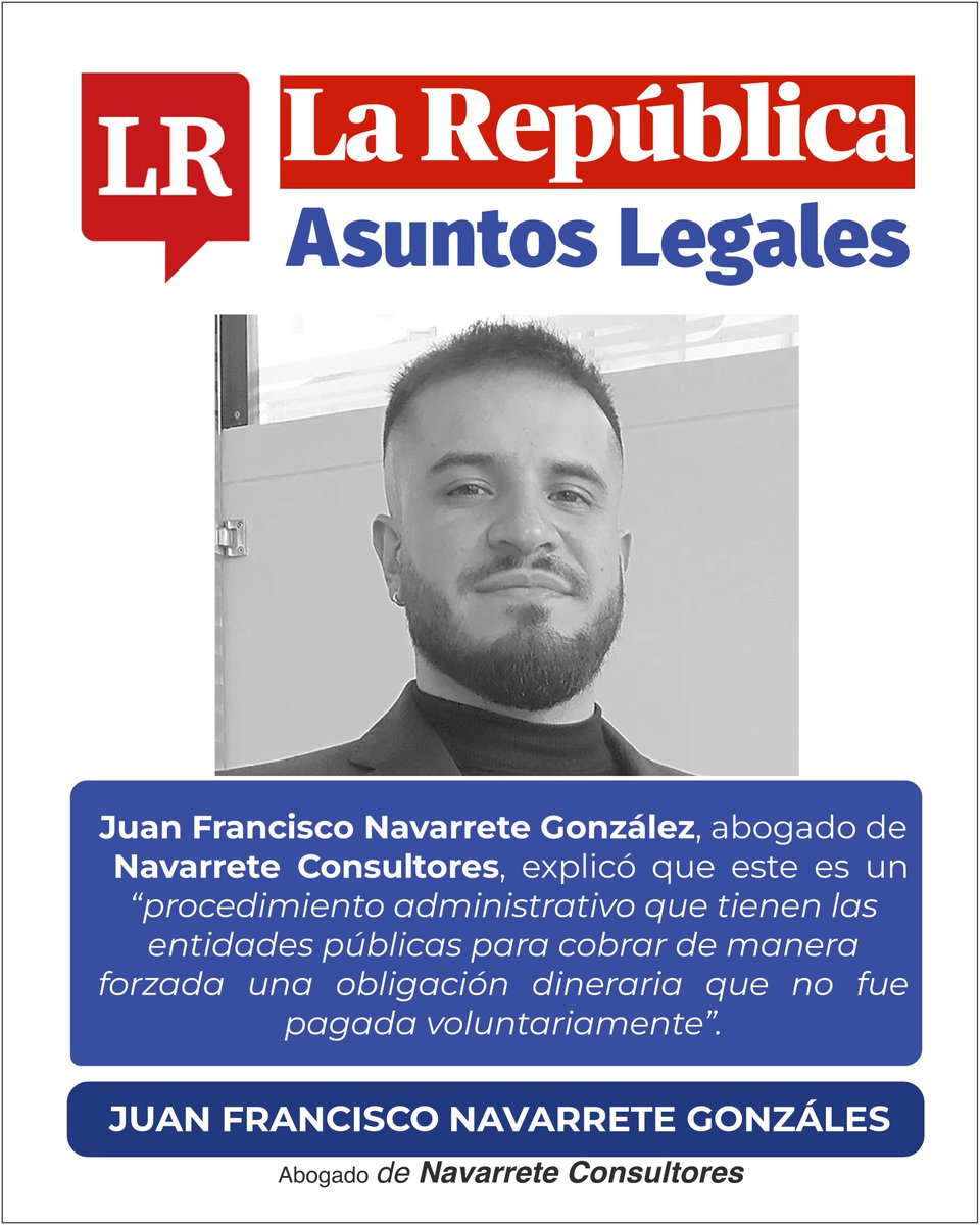 NavarreteConsu3's tweet image. Esto es lo que debe tener en cuenta sobre los COBROS COACTIVOS de las MULTAS DE TRÁNSITO
Juan Francisco Navarrete González @gyanfra  abogado en @NavarreteConsu3  opina para el períodico la Republica - Asuntos legales  
Consulte el articulo completo en 
asuntoslegales.com.co/consumidor/abc……