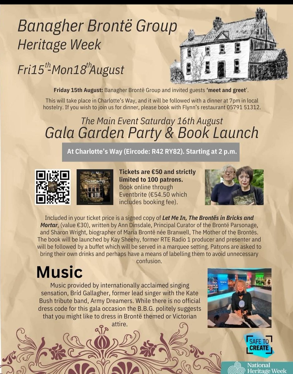 Lots happening in Banagher this weekend especially for fans of the Brontes.