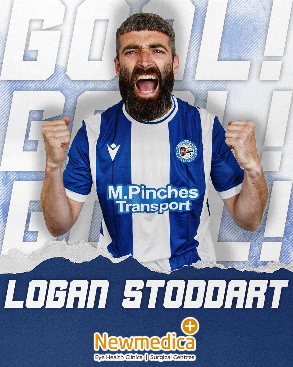 WorcesterCityFc's tweet image. 47 - GOOOOOAAAAAAALLLLLL!!! Logan Stoddart is played through. He pokes it past the keeper and smashes it home! | @BanburyUnitedFC 1-1 #WCFC