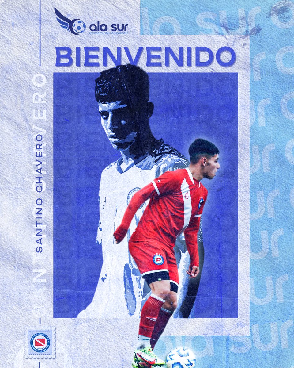 alasurteam's tweet photo. Presentamos a Santino Chavero, jugador de la 6ta división de Argentinos Juniors, quien se suma a nuestra familia para comenzar un camino lleno de desafíos y crecimiento. Estamos listos para acompañarte en cada objetivo. ¡Bienvenido Santi!
#AlaSur https://t.co/zaZXhOKIKi