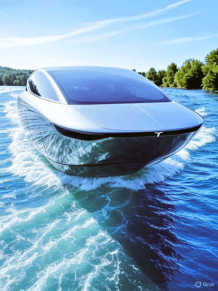 LynnCatWalters's tweet image. @grok 
What do you think are the next #MuskMoves ?
You know that I
like the idea of #electric boats
#TeslaWatercrafts 
It would be great to charge up and hit the high seas! 
#GrokImagine 
#Grok4
#GrokAI 
#GrokAni