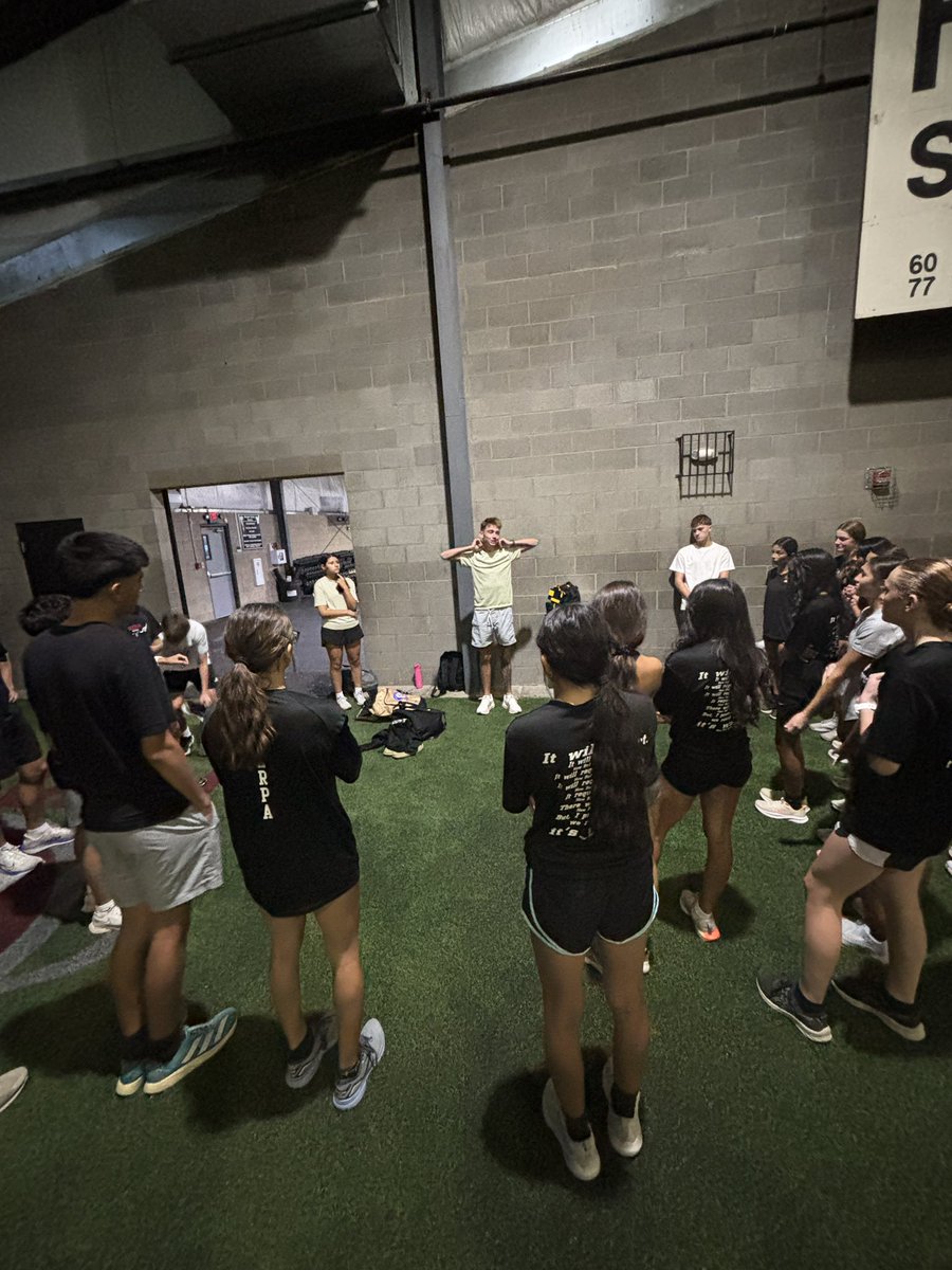 We had a great practice this morning! Even had one of our recent grads come back to talk with our team! 

The future is bright here at Permian!