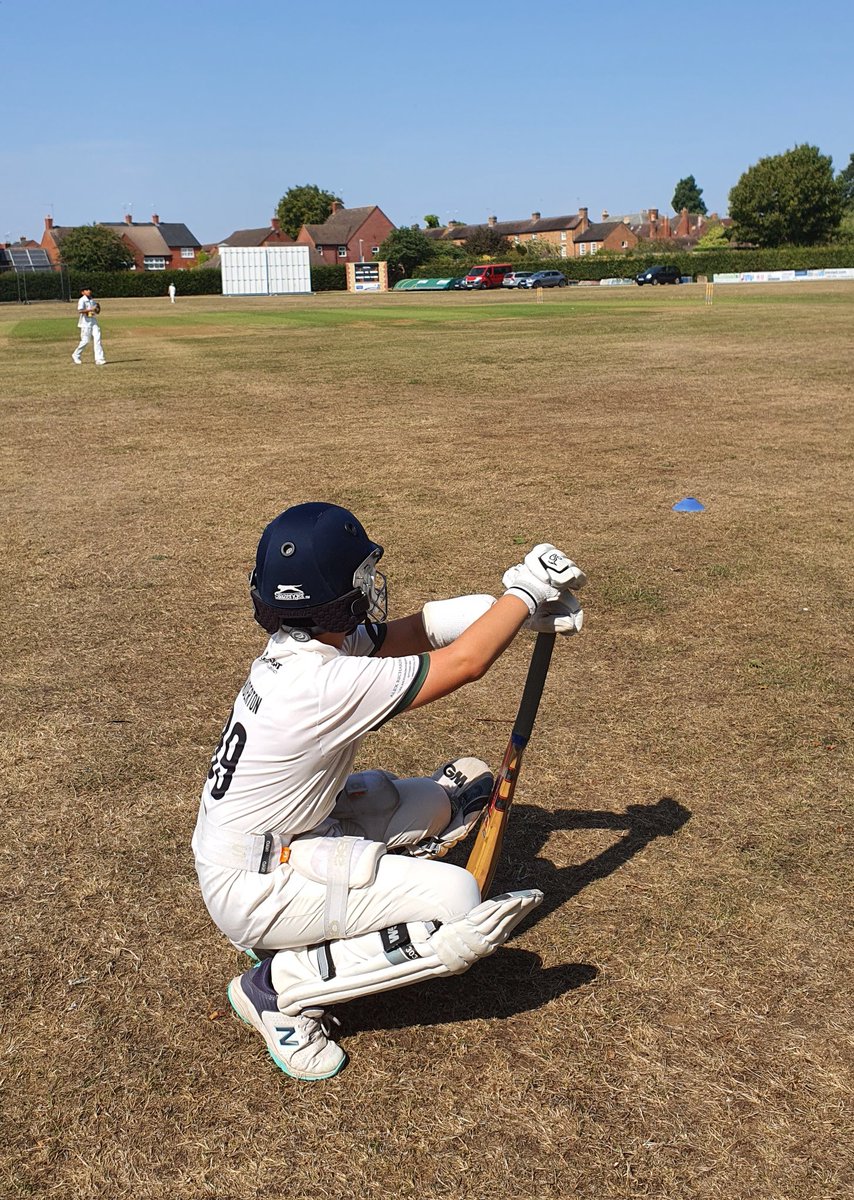 My oldest lad hit his maiden half century at a county u10s performance day, opened the batting and scored 51 not out in 15 overs. Hot af too, and his team fielded first so he'd already been roasted in the sun. So fucking proud. #cricket