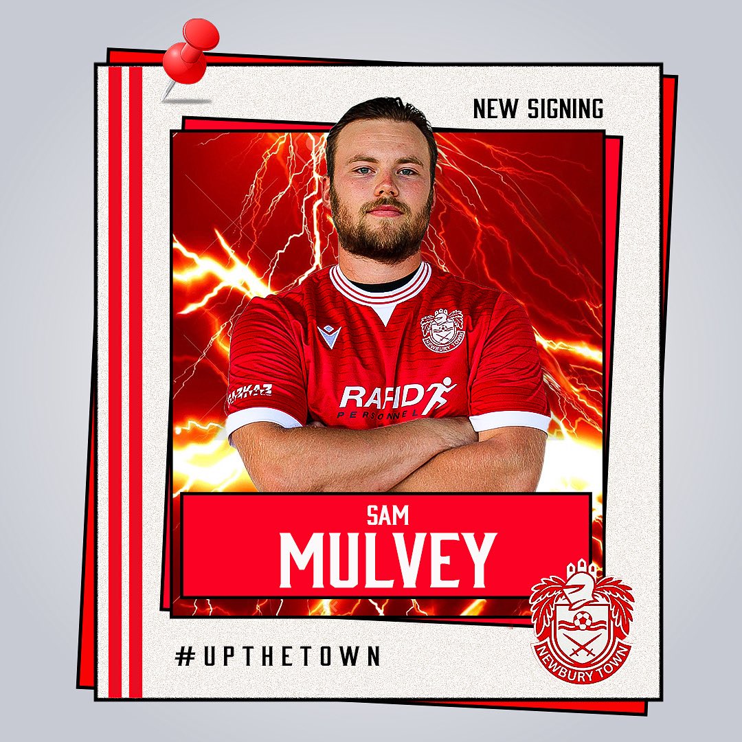 🚨 NEW SIGNING 🚨

We’re delighted to welcome Sam Mulvey to Newbury Town! 

Joining us from Letcombe FC, Sam is a no-nonsense centre-half who lives for defending. He’s exactly the kind of player you want in the heart of your defence. 💪

Welcome aboard, Mulvs! 👏

#UpTheTown ❤️🤍