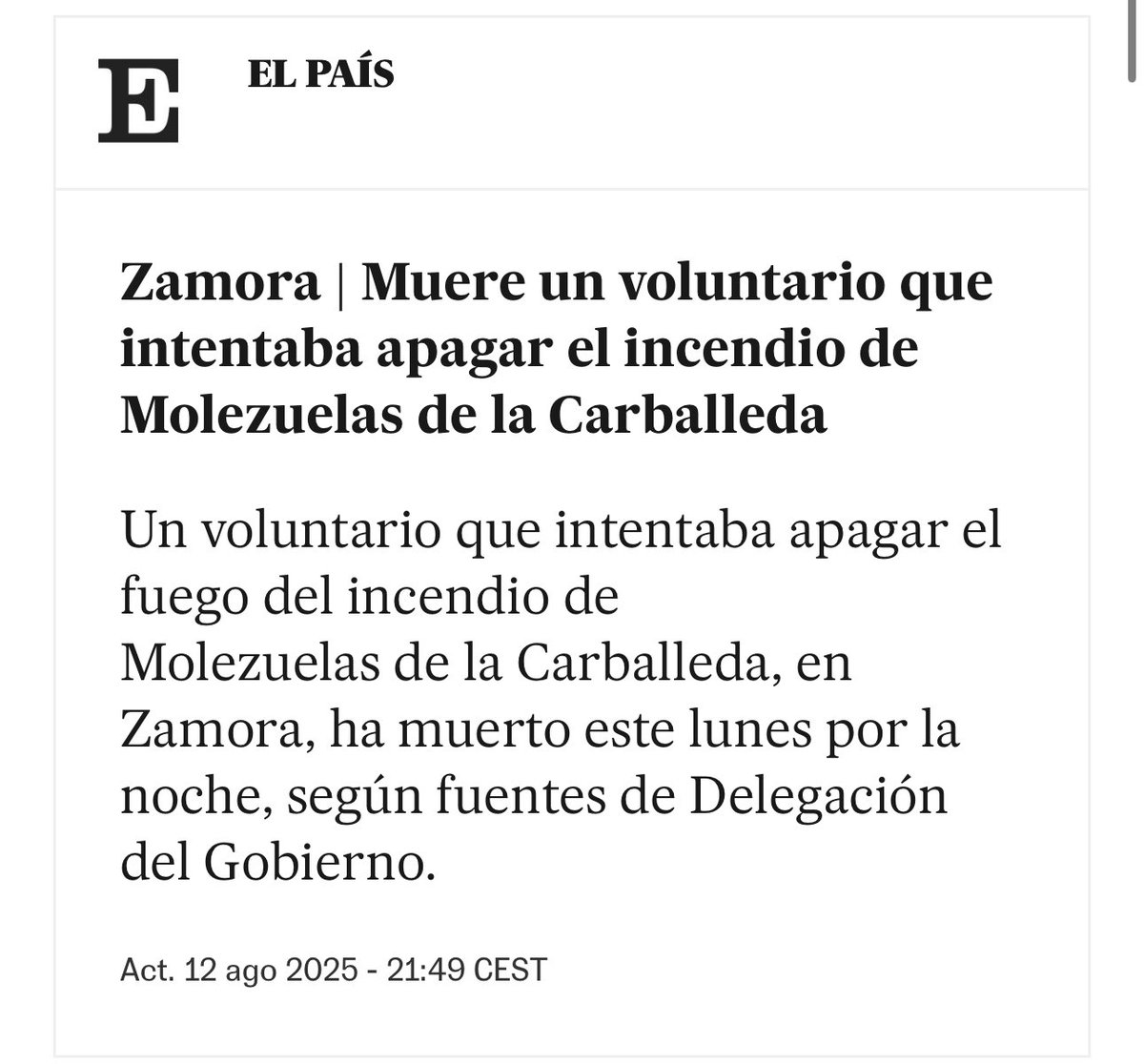 javiergmart's tweet photo. Son terribles las pérdidas materiales, naturales y patrimoniales… pero las humanas son imperdonables. ¿Qué más tiene que pasar por aquí? Descanse en paz. #IFMolezuelas https://t.co/K8UlfmdxR3