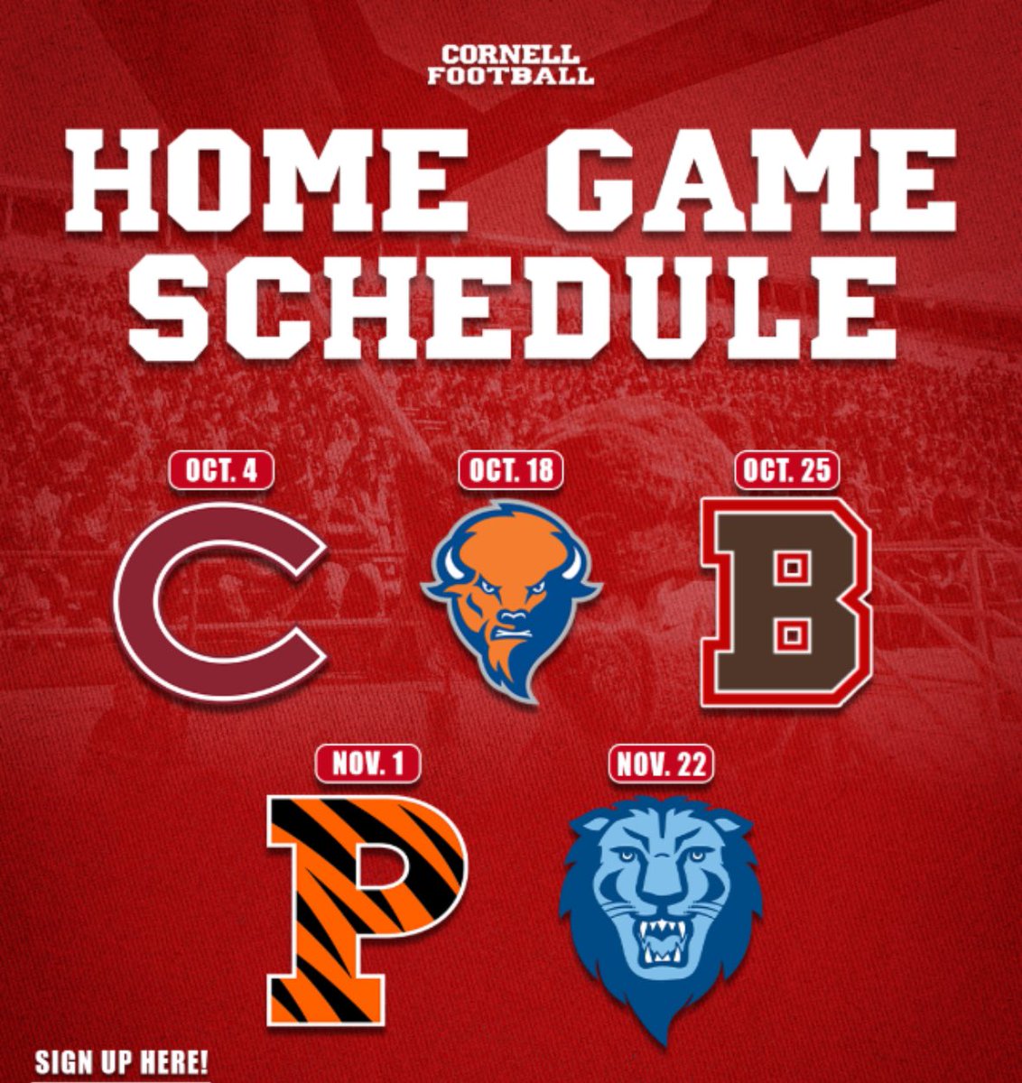 Malach199's tweet photo. thanks Cornell for the game-day invite! https://t.co/Lks3pWFm6B