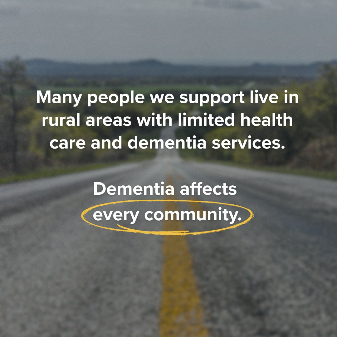 📍Many of those we serve live in rural and remote areas. No matter where you live, dementia support should be within reach. We’re working to make that happen. Explore programs in your community: bit.ly/FindYourSociety