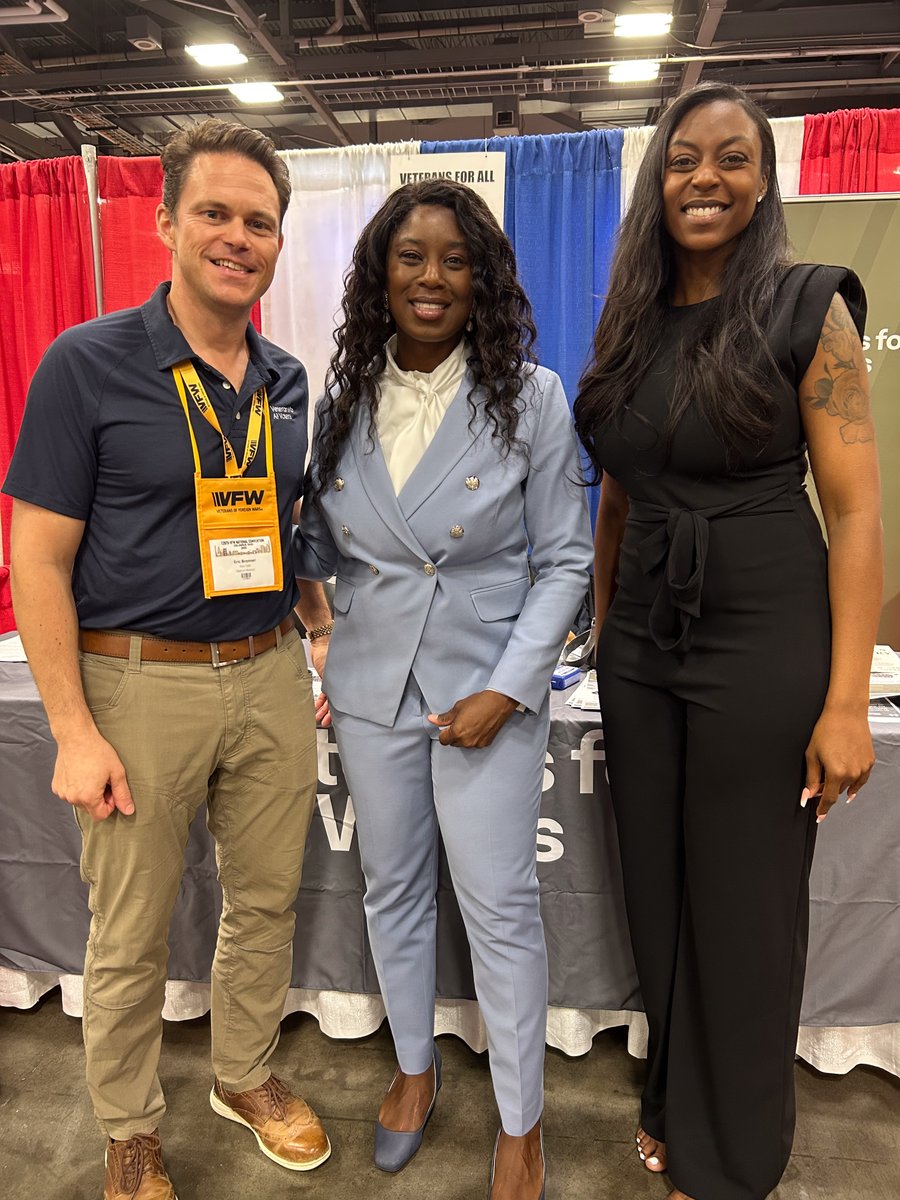 Veterans for All Voters (@operationvav) on Twitter photo Thanks to the <a href="/VFWHQ/">VFW National HQ</a> for having us at the 126th #VFWConvention this weekend!
Our volunteers connected with hundreds of veterans, sharing how meaningful election reform is central to our mission to ensure every veteran’s voice is heard in every election. #LetAllVeteransVote Thanks to the <a href="/VFWHQ/">VFW National HQ</a> for having us at the 126th #VFWConvention this weekend!
Our volunteers connected with hundreds of veterans, sharing how meaningful election reform is central to our mission to ensure every veteran’s voice is heard in every election. #LetAllVeteransVote