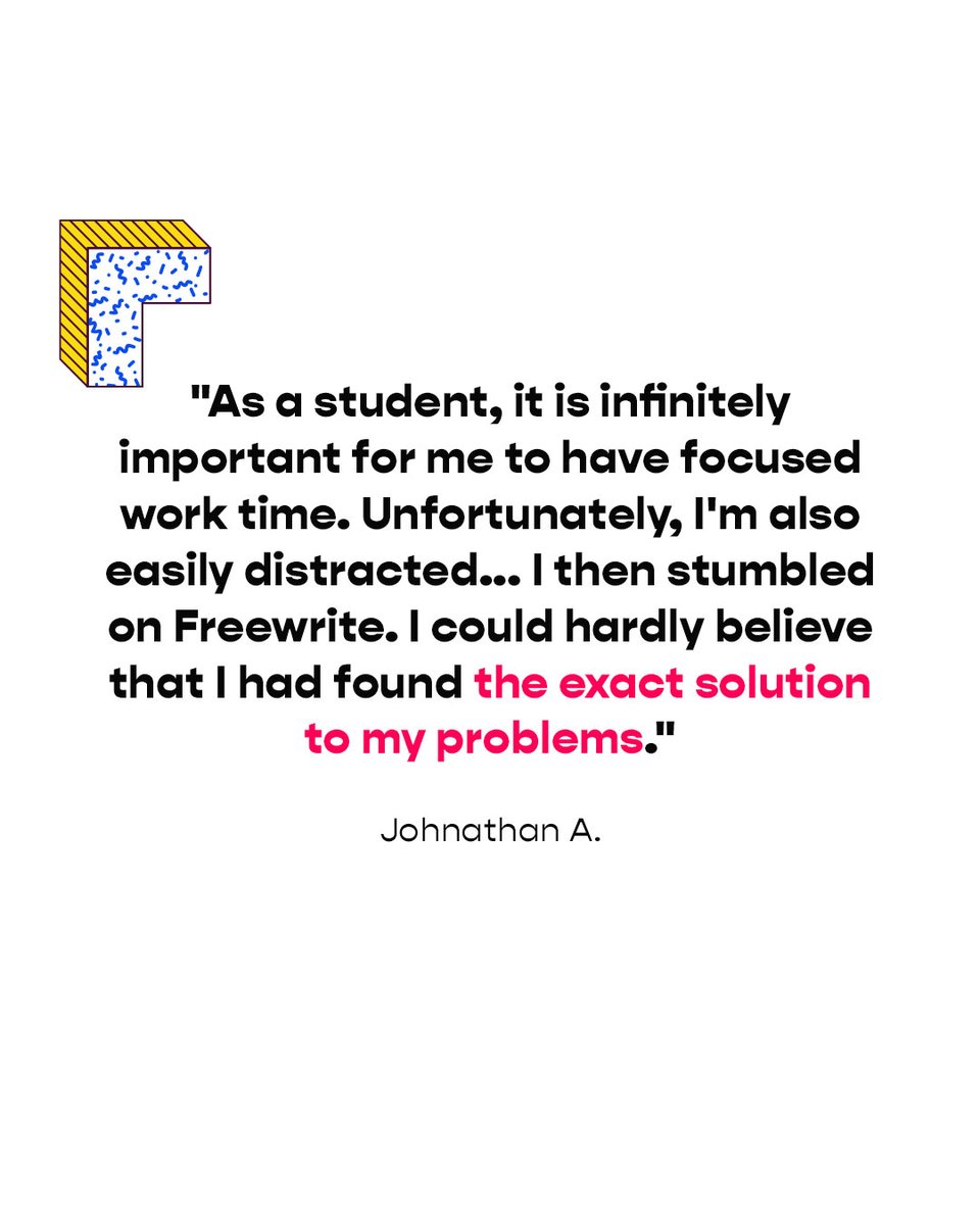 getfreewrite's tweet photo. How to be THAT student this semester:
β
15% off Alpha (this week only)
β
Zero distractions
β
Straight A energy
Use promo code BACKTOSCHOOL15 at checkout
#freewritealpha #backtoschool #writeon https://t.co/Qei9o5IQDG