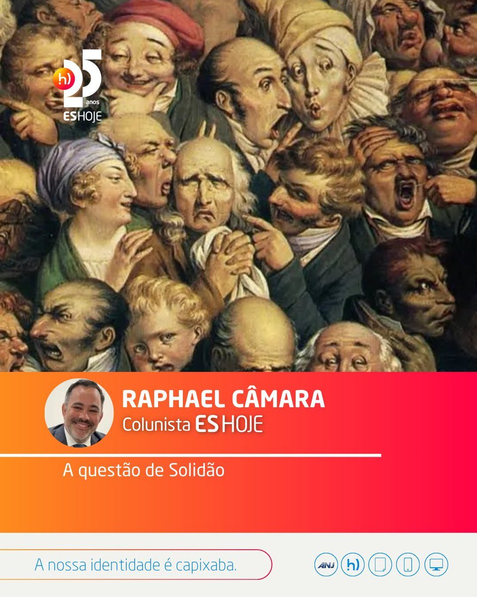 eshoje's tweet image. A solidão é um tema complexo explorado por Raphael Americano Câmara. Ele reflete sobre suas causas e efeitos na sociedade atual, convidando a reflexão pessoal e coletiva. 

 Descubra mais sobre esse sentimento no link na bio!

#solidão #relações #eshoje