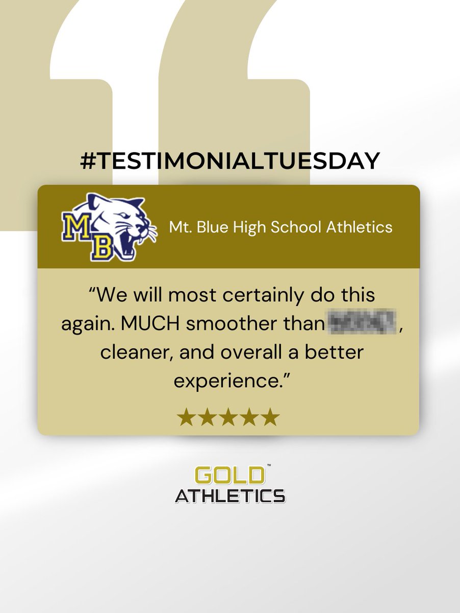 goldathletics's tweet photo. #TestimonialTuesday 💬 The Mt. Blue Athletic teams had an awesome experience teaming up with Fundraising Coach Blaise — and they’re already looking forward to the next one! 🥍 🙌
#Hiring #JobPosting #GoldAthletics #FundraisingSuccess #MtBlue @GoldAthleticsNH https://t.co/TjpCFld3u5