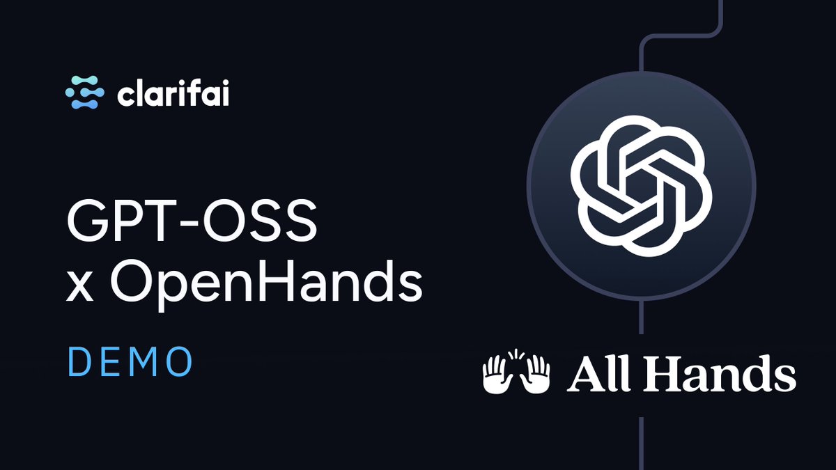 Run your own AI coding agent locally with GPT-OSS and OpenHands!

Keep your code private while getting intelligent, context-aware coding help that can work across your entire repository!

Full tutorial: clarifai.com/blog/run-your-…