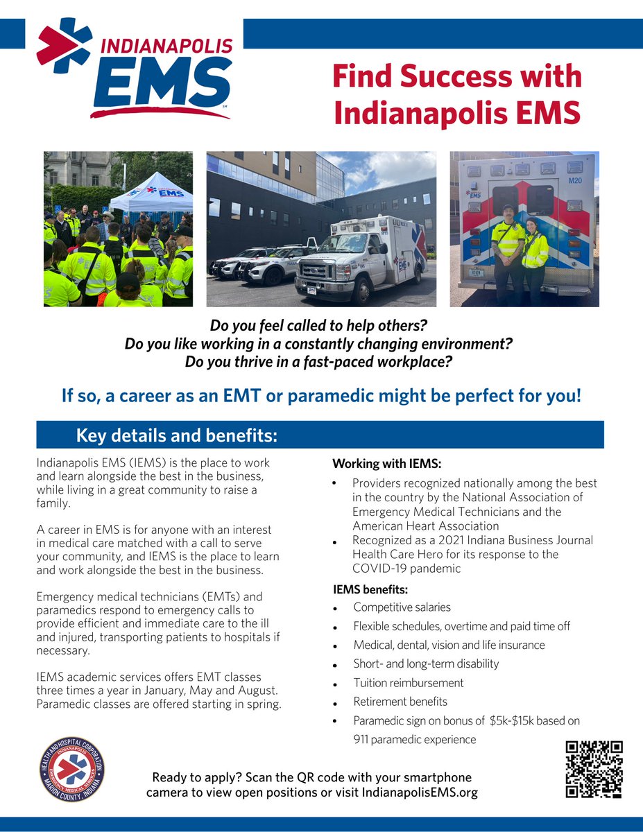 Our hiring period for EMTs and paramedics closes on August 30, so don't wait to apply! Learn more and apply: ow.ly/NaQo50WEQES