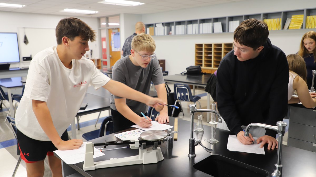 <a href="/RalstonHS/">Ralston High School</a> is off &amp; running!  Students kicked things off by playing getting to know you games in math, confirming class schedules, diving into safety procedures in science, getting organized in agriculture, &amp; tackling real-world scenarios in criminal justice. #WeAreRamNation