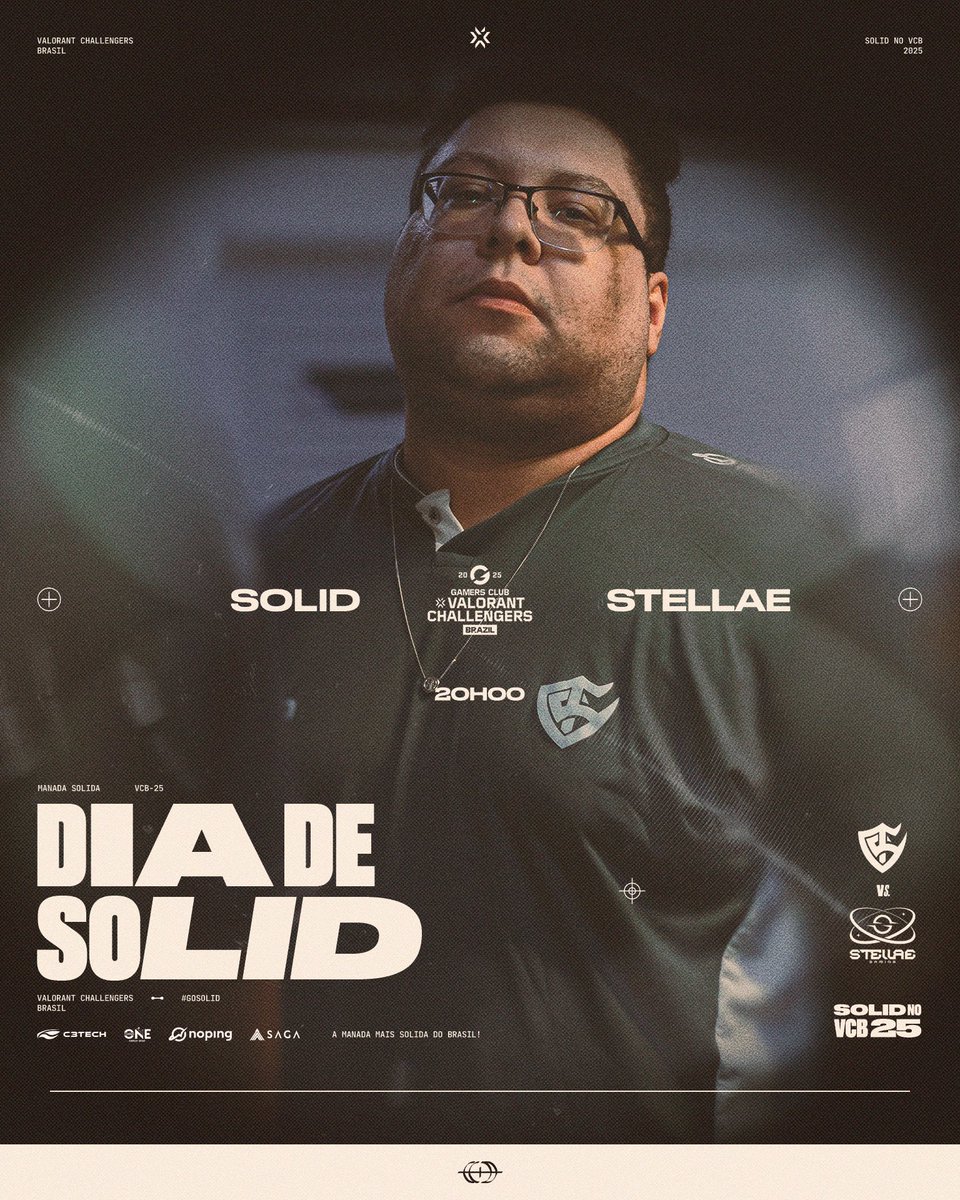 dia de dar mais um passo importante em direção ao nosso sonho.

🆚 STELLAE Gaming
⏰ 20:00 (pode adiantar)
🖥️ <a href="/furqzin/">TS furq</a> 

#goSOLID 💛