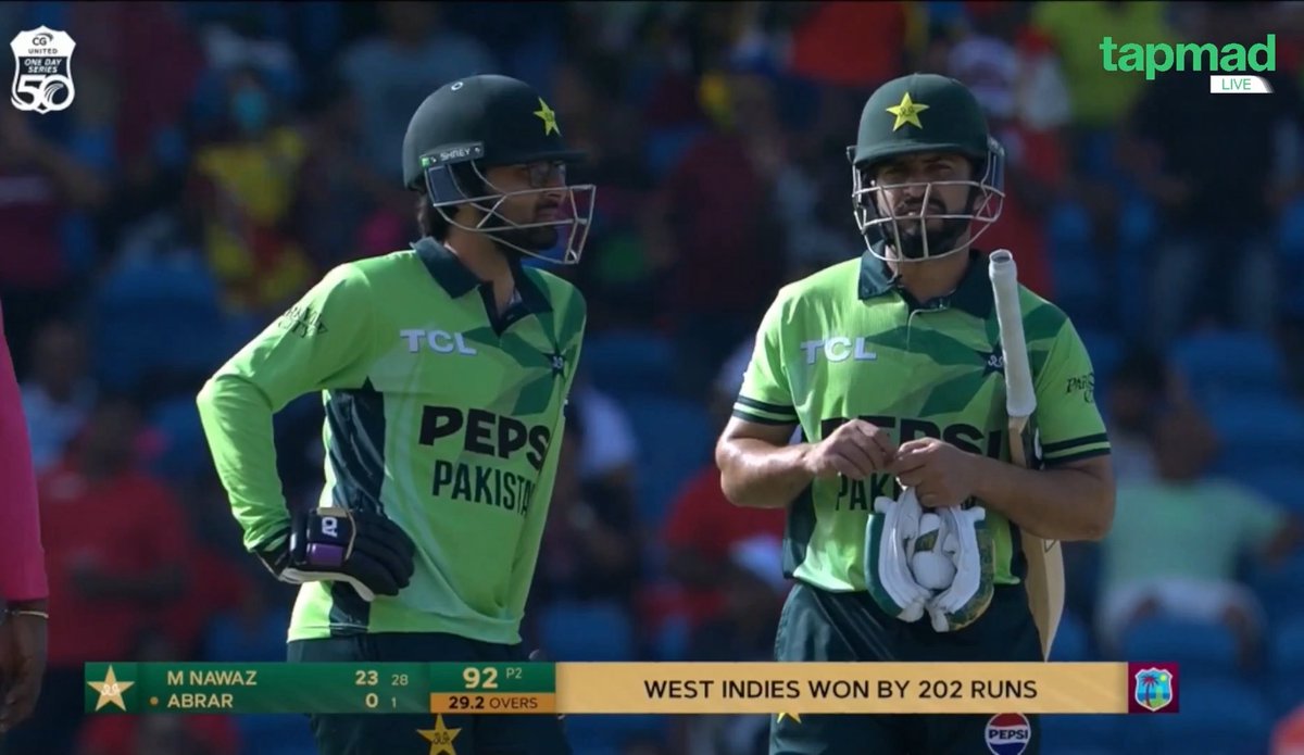 UmpireFourth's tweet image. Who's responsible for Pakistan's worst series defeat against West Indies? Tell me honestly 🇵🇰

#PAKvWI #WIvPAK #PAKvsWI #WIvsPAK #BabarAzam #NaseemShah #Rizwan