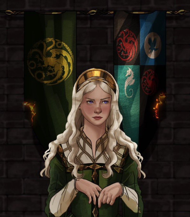 Jaehaera Targaryen who, by wedding Aegon, son of Rhaenyra, was supposed to bring peace to Westeros and restore the broken bonds of House Targaryen 

commission by 
<a href="/karuselii/">KArAkAk | comms open |</a> please do not repost