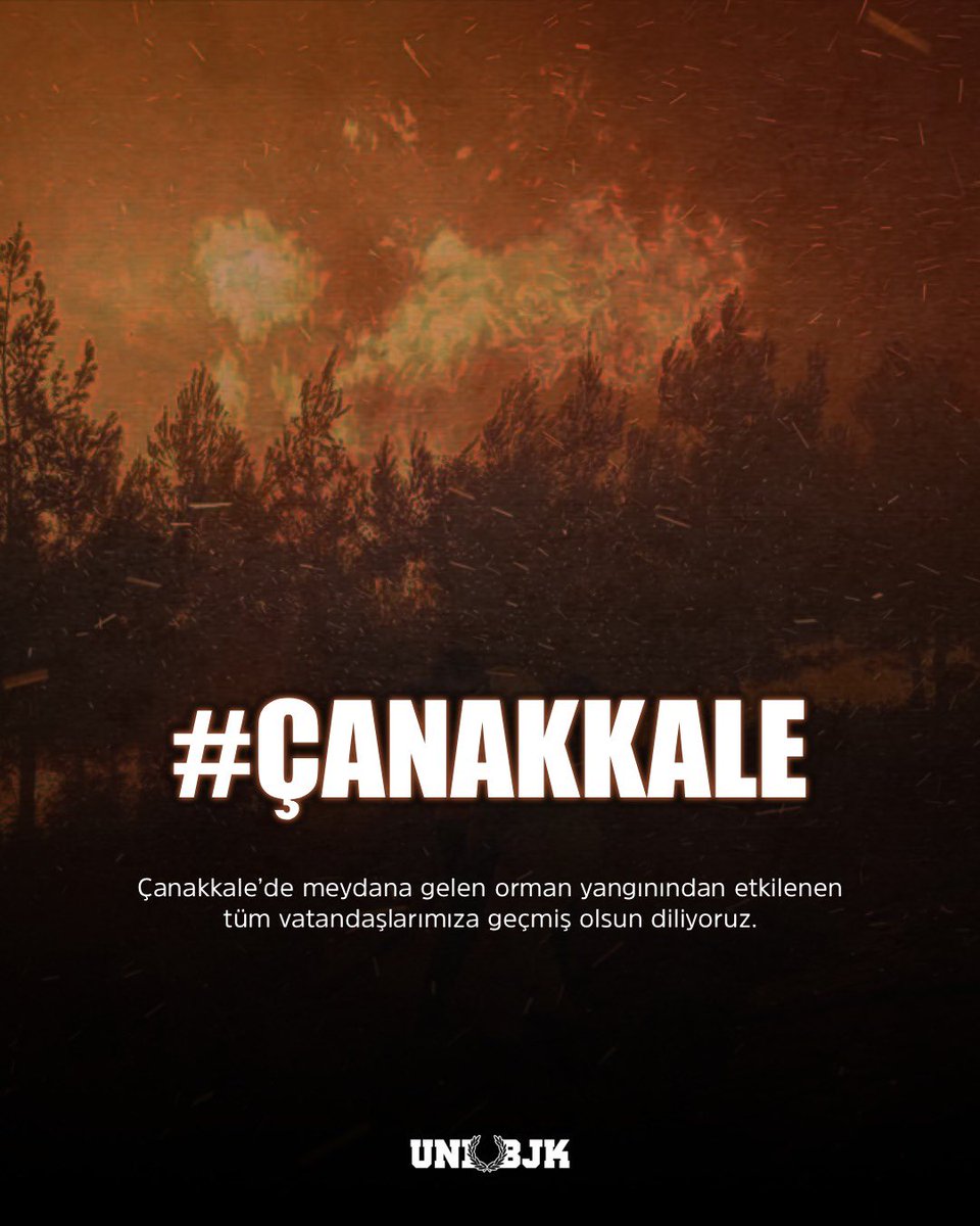 Geçmiş Olsun Çanakkale 

Çanakkale’de meydana gelen yangın hepimizi derinden üzdü.

Doğamıza, yaşam alanlarımıza ve canlılarımıza zarar veren bu afet karşısında büyük bir özveriyle görev yapan tüm ekiplerimize, gönüllülerimize ve destek veren vatandaşlarımıza sonsuz