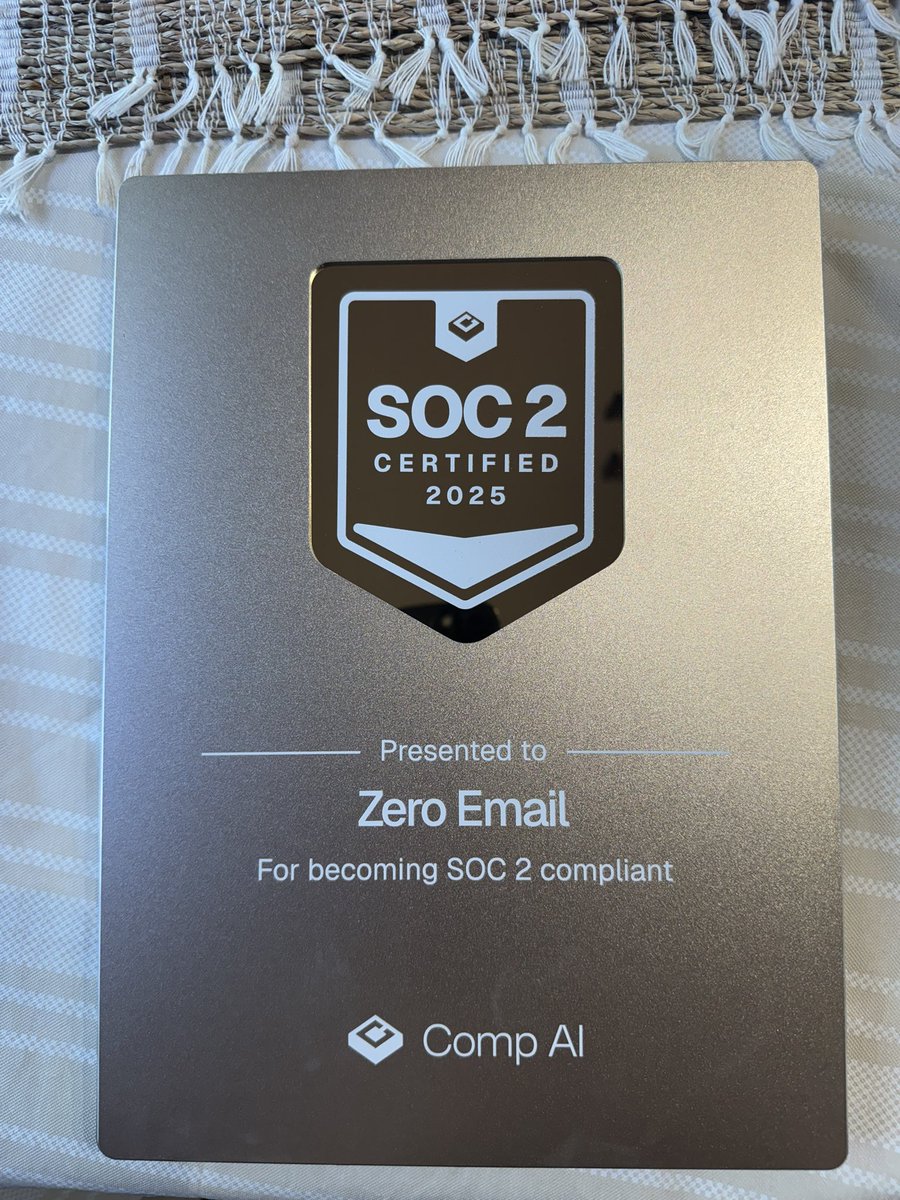 unbelievable customer service from <a href="/TryCompAI/">Comp AI</a> after getting our SOC2