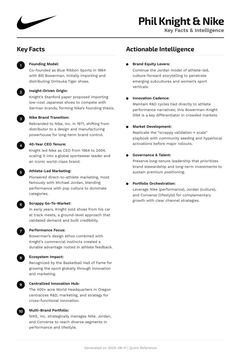 thisiskp_'s tweet photo. A quick primer on Nike (one of my all-time fav companies) 

What's 1 fact from here you didn't know before? https://t.co/P0Aq8zTf35