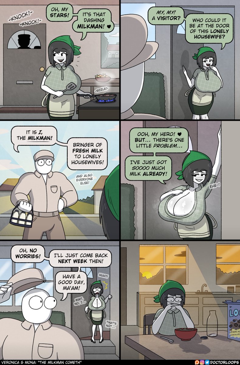 She doesn't actually have a husband, but she'd prefer if the neighbors thought she did 🥛