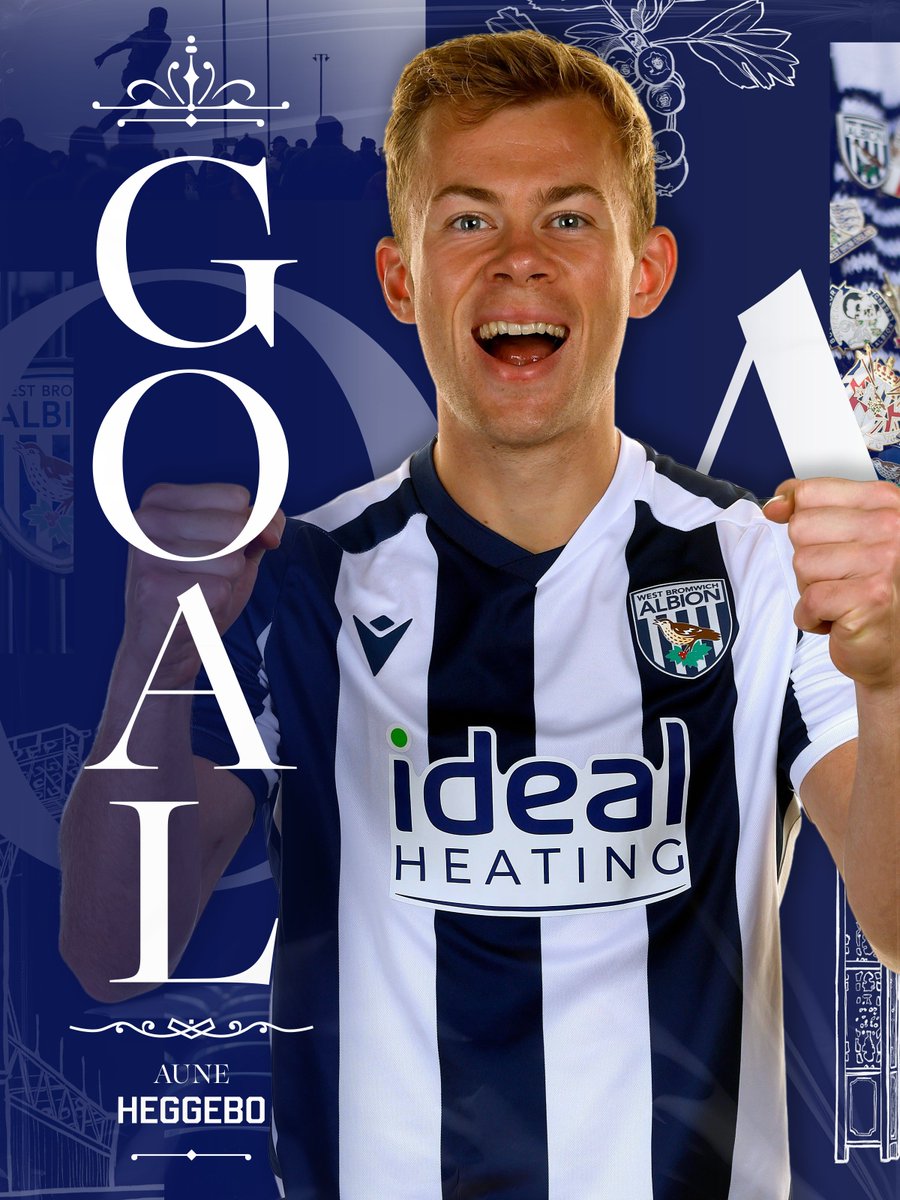 WBA's tweet image. AHEAD AT LAST! 🫡

Styles plays a wonderful ball over the top to Price who nods down for Heggebø to slot home! 😍

💙🤍 1-0 🐏 | (65')