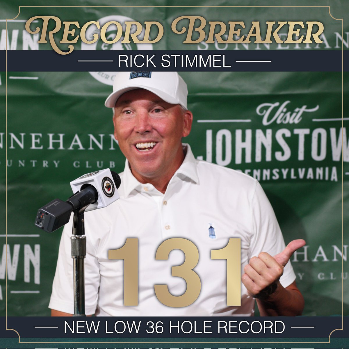 NOT SO FAST! Just a few hours after Tony Wise broke the 36 hole score record, Rick Stimmel sets the new 36 hole score record with a 131

#amateurgolf #golf #johnstownpa #sunnehanna #golfworld #seniorgolf
