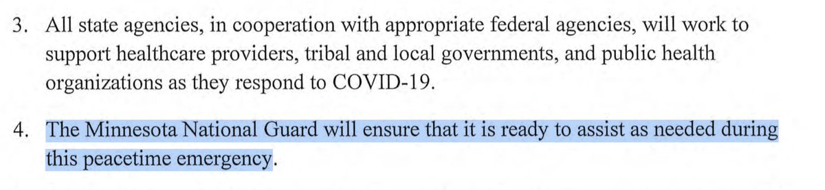 You put the National Guard on alert to enforce Covid-19 lockdowns.