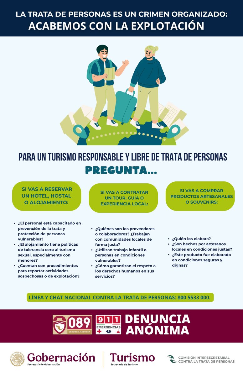 La trata de personas es crimen organizado: acabemos con la explotación.
#CONATRIB #MéxicoContraLaTrata