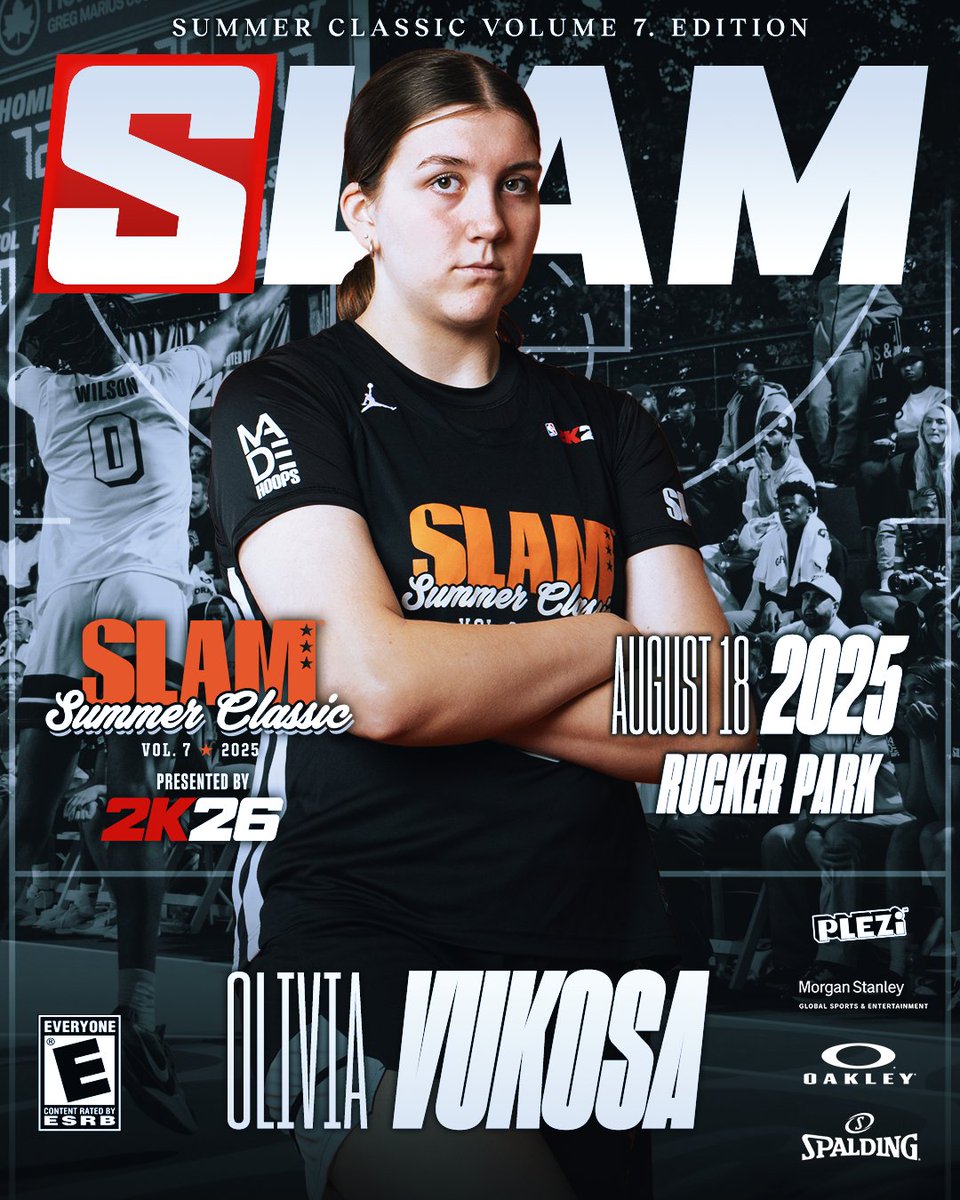 wslam's tweet photo. New York's own is back for more 🗽 5⭐ Olivia "Big O" Vukosa is ready to go off for the city at SLAM Summer Classic Vol. 7 presented by @nba2k on August 18 at Rucker Park. https://t.co/7fU8JunEIb