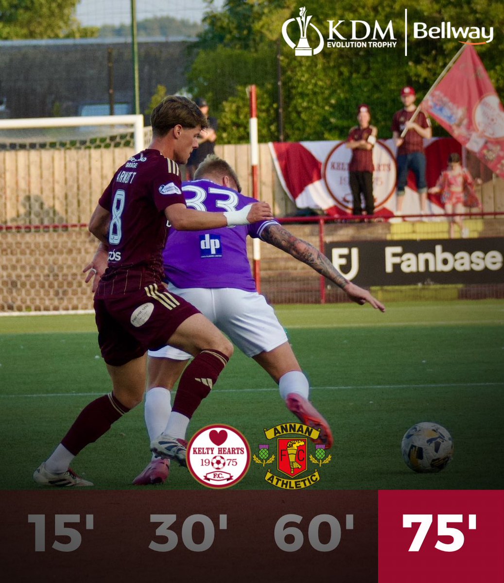 KeltyHeartsFC's tweet photo. 75’ | An action packed 15 minutes it’s been Innes slotting him his penalty and McCarvel forced into an early night after a dangerous challenge from Watson reducing Annan to 10 men for the rest of this game
1-0 | #KELANN https://t.co/YsrkV2SRf5