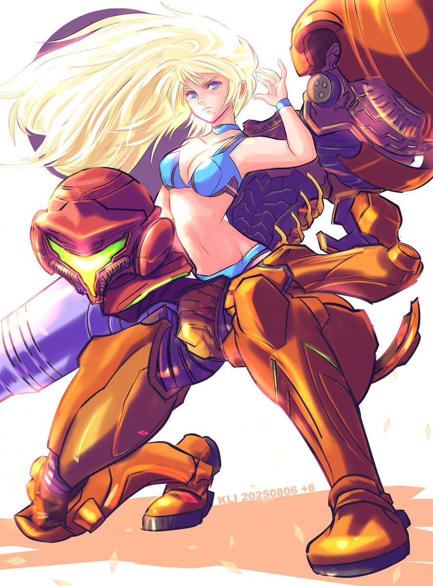 klixxxx's tweet photo. Let me join in, please.
(Excuse me for design arrangement)
#metroid #samus #metroidweek #metroidart https://t.co/DoXfRkS7KO