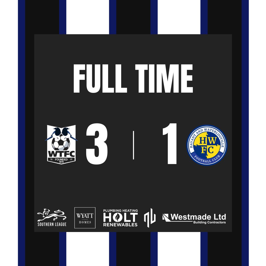 FULL TIME

First three points of the season! ✅

We return home in style with goals from Billy Walker, Joe Smith and Joe Ryan securing the points! 🙌

Thank you for your fantastic support tonight, Magpies! We go again on Saturday at home to Uxbridge - see you there! 🫡