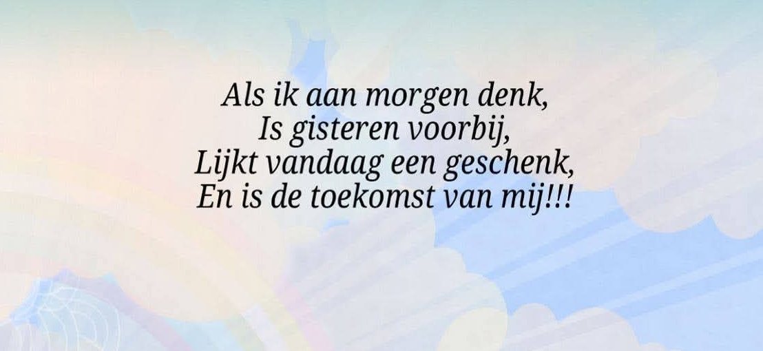 tekstvandedag's tweet photo. #morgen #gisteren #toekomst https://t.co/uaT0rHZJgF