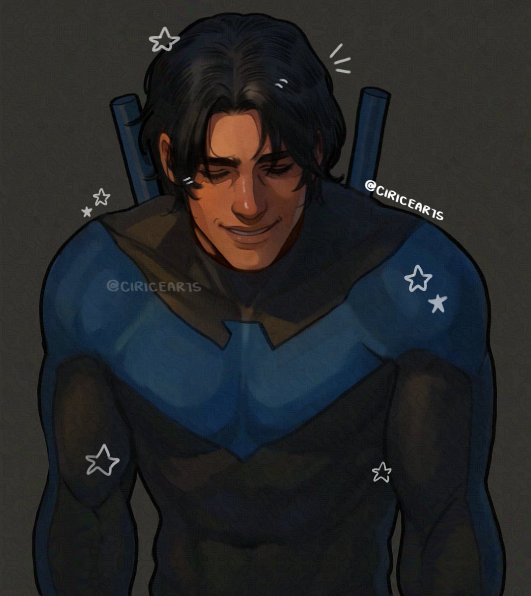 why r u smiling like that #nightwing