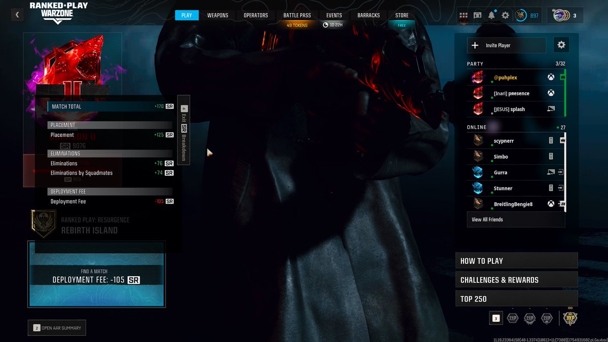 I am THE #1 MnK warzone player right now - 1000 sr in 3 hours boosting with <a href="/prospectwz/">FaZe Prospect</a> &amp; <a href="/pray4inari/">Inari</a>  
(DM me for quickest best value ranked boosting)