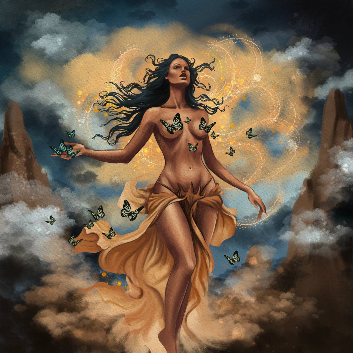 💜 I did it!! 

My entry for for <a href="/SkurpySocial/">Skurpy</a> <a href="/MrBayne_0/">Bayne</a>   Art Contest 

“Dreams and Nightmares” 

#SkurpyArtContest #Digital 

“Silence of your Dream”

She is as beautiful as a dream you never want to wake from…

150 tez . 1/1 

⤵️LINK

skurpy.com/marketplace/co…