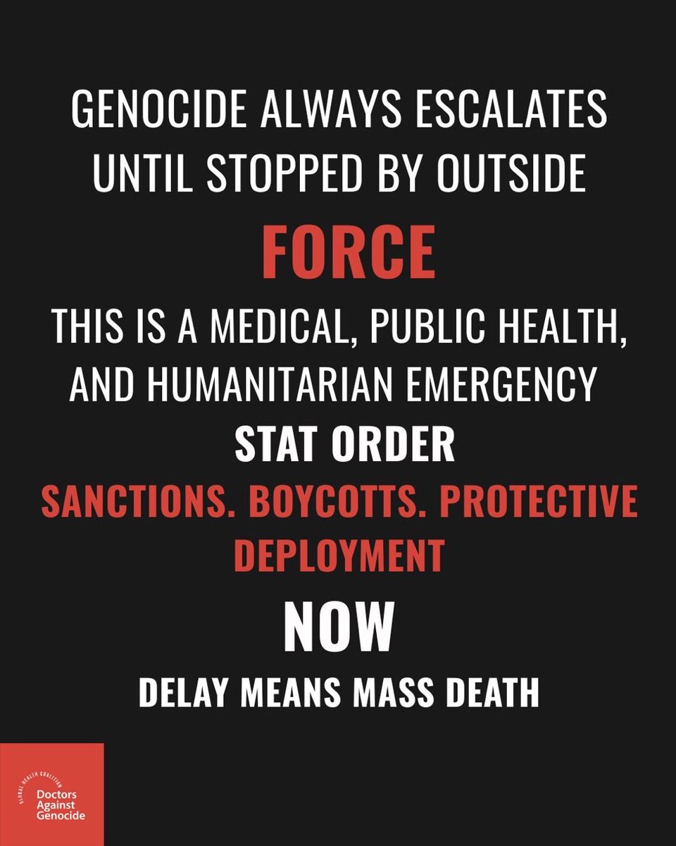 From Doctors Against Genocide on how to stop Israel’s genocide in Gaza:…...