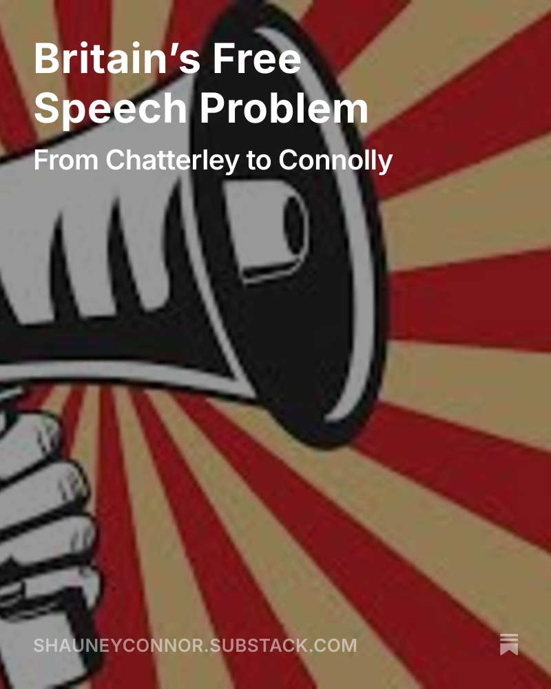 MyTake_NoFilter's tweet photo. From Lady Chatterley to Lucy Connolly - Britain’s free speech story is one long balancing act. But right now, the scales aren’t in our favour.

My latest: Britain’s Free Speech Problem: From Chatterley to Connolly
🔗 https://t.co/gr4B4A2TTJ

#FreeSpeech #UKPolitics #LucyConnolly https://t.co/0uRhyqiUVi