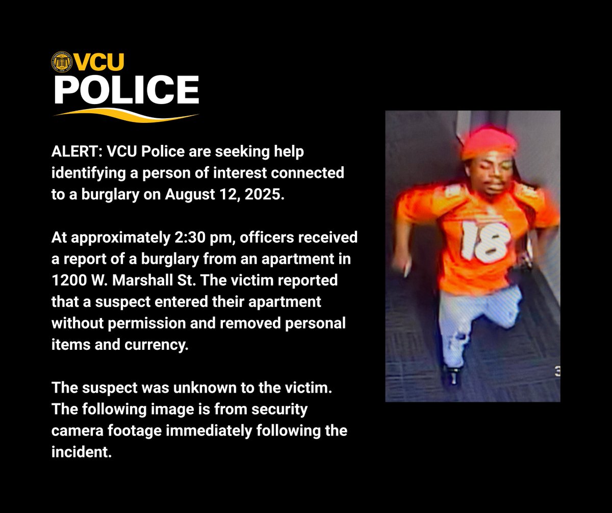 VCU Police tweet media