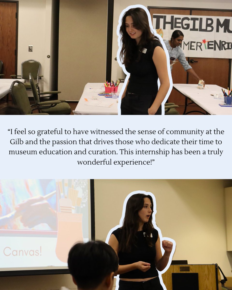 GilbMuseum's tweet photo. We'd like to introduce Priscilla as our Education and Public Engagement summer intern!
Priscilla is a recent graduate from UC Santa Barbara with a Bachelors in Comparative Literature and Portuguese. She loves reading, traveling, and going to concerts! https://t.co/FVO2Wwzbq6