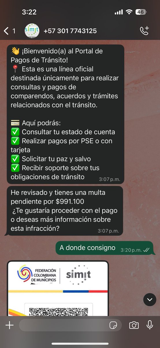 natharingo's tweet photo. Señores secretaria de tránsito @RTANoticias @TuValledupar @vparnoticias @AlcaldiaVpar 
Están llegando mensajes al whatsapp, solicitando que se paguen multas a nombre de la secretaria de tránsito. Para que tomen cartas en el asunto. https://t.co/HGyYB0hiyN