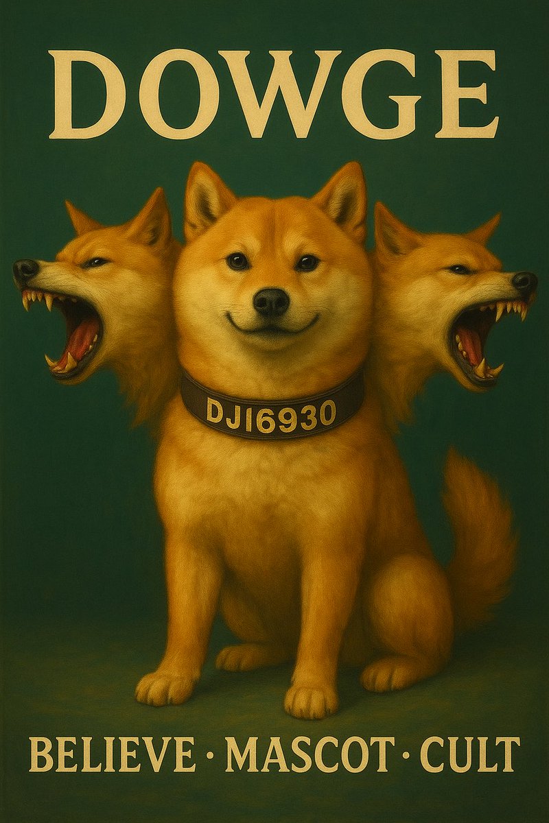 XRTNMM's tweet photo. #DOWGE #DJI6930 #FlipTheDow
$Dowge @DJI6930 @MichaelSuppo @Cryptogains9 @JoeParys
#BelieveCoin #MascotCoin #CultCoin βοΈπΊ https://t.co/6RZ6qakQK6